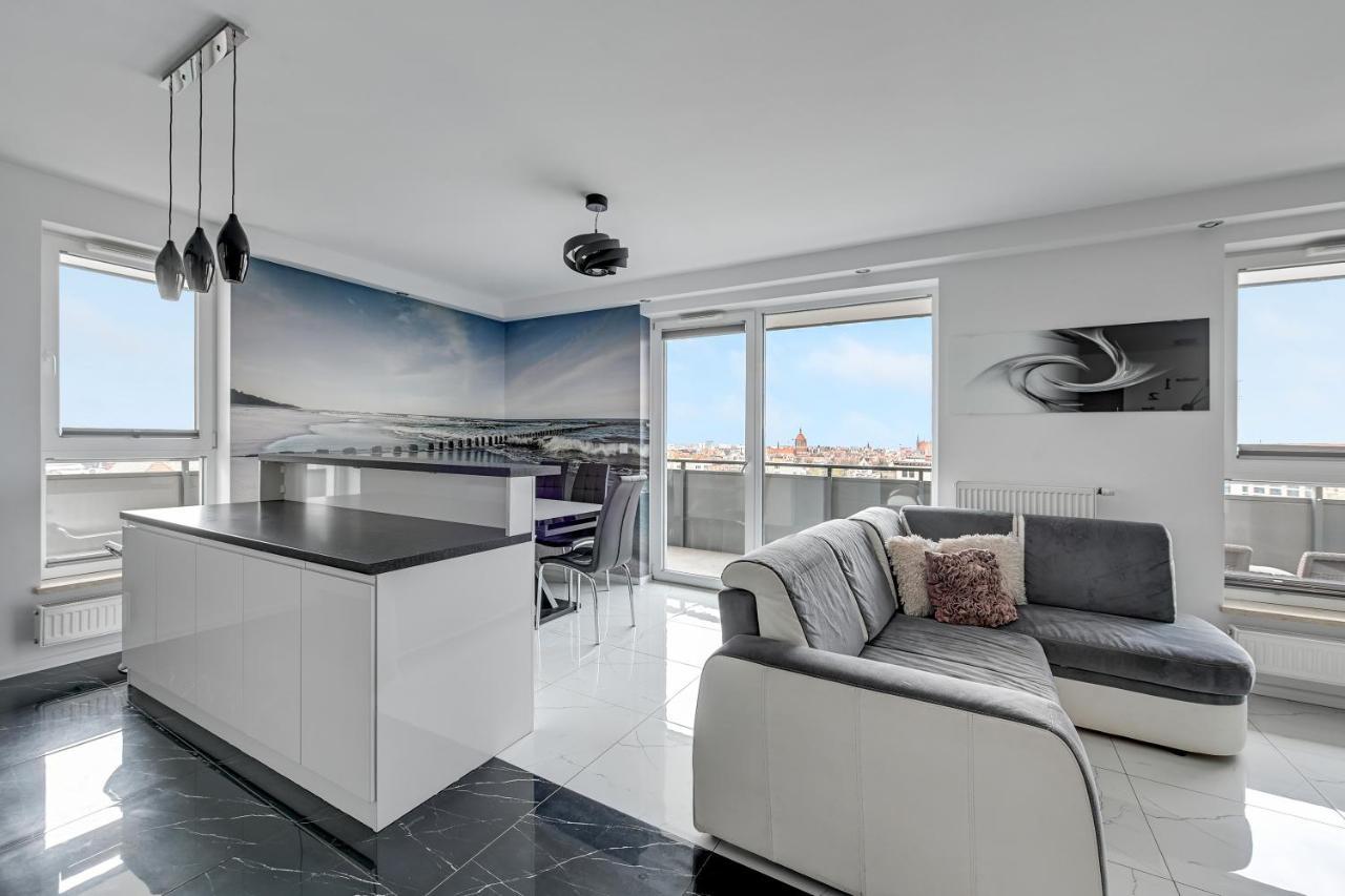 Grand Apartments - Luxury Apartment On The 11Th Floor With A View Of The Old Town Gdansk Dış mekan fotoğraf